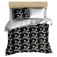 Pościel - pościel z polaru 160x200 + 2 poszewki P 310-1 DUO moro granat / biały - miniaturka - grafika 1