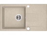 Zlewozmywaki - Laveo SBC 411T Zlewozmywak granitowy1 komora z ociekaczem Wymiary 440x760x185 mm Wymiar szafki 500 mmWyko$597czenie be$598W zestawie z syfonem Space Saving i korkiem automatycznym - miniaturka - grafika 1