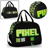 Torby szkolne - Pixel Game Chłopięca, pojemna torba gimnastyczna/podróżna na ramię 39x16x27cm - miniaturka - grafika 1