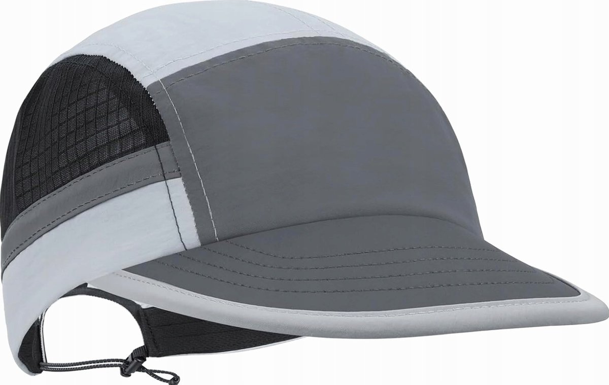 CZAPKA KOLARSKA ODDYCHAJĄCA UNISEX DOROŚLI SZARA CZARNA NYLON
