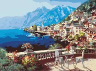 Malowanie po numerach - Hobby-maniak.pl Malowanie po numerach - Góry nad morzem 40x50cm - miniaturka - grafika 1