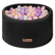 Suche baseny - Suchy basen 90x40 cm czarny + 200 piłek fiolet - mięta - brzoskwinia - miniaturka - grafika 1