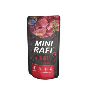 DOLINA NOTECI Mini Rafi z wołowiną 10x150g - Mokra karma dla psów - miniaturka - grafika 2