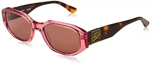 KARL LAGERFELD Kl6073s Okulary, Pink, 54/18/140 damskie, Różowy, 54/18/140 - Okulary przeciwsłoneczne - miniaturka - grafika 1