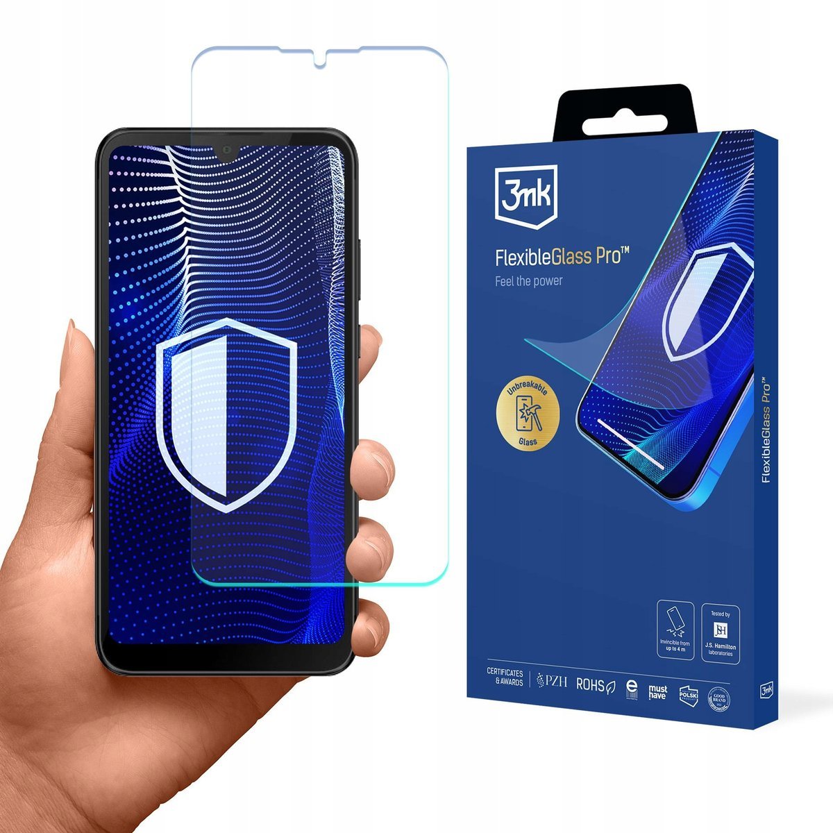 Nietłukące szkło hybrydowe na ekran do Aligator S6100 3mk FlexibleGlass Pro