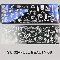 Ozdoby do paznokci - TEMU 2 szt. Naklejki do Paznokci z Motywem Morskim - Rozgwiazda i , Tropikalne Bananowe Liście, i Wzory Morskiego Życia na Letni Manicure, Narzędzia - miniaturka - grafika 1