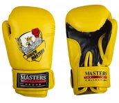 Rękawice bokserskie - Sport Masters Rękawice bokserskie Masters RPU-MJC junior żółte 6 OZ 012556-16-6 - miniaturka - grafika 1
