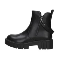 Botki damskie - Czarne botki damskie na platformie Sergio Leone Tr888 - miniaturka - grafika 1