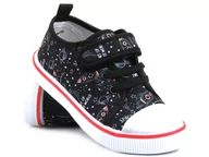 Buty dla chłopców - Trampki dziecięce z wyścigówką - American Club TEN 86/23, czarne - AMERICAN CLUB - miniaturka - grafika 1