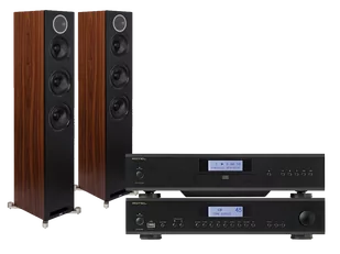 Rotel A12 MKII (czarny) + CD14 MKII (czarny) + Debut Reference F5 (czarny) - Zestawy stereo - miniaturka - grafika 1
