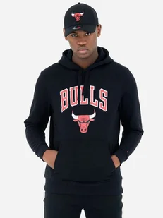 Bluza męska z kapturem kangurka New Era NBA Regular Bulls 60416759 XL Czarna (0197214897301). Bluzy z kapturem męskie - Bluzy męskie - miniaturka - grafika 1