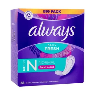 ALWAYS DAILIES FRESH & PROTECT NORMAL FRESH SCENT WKŁADKI HIGIENICZNE 58 SZTUK - Wkładki higieniczne - miniaturka - grafika 3