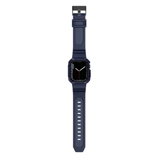 Kingxbar CYF106 2w1 pancerne etui Apple Watch SE, 8, 7, 6, 5, 4, 3, 2, 1 (41, 40, 38 mm) z paskiem niebieskie - Akcesoria do smartwatchy - miniaturka - grafika 9