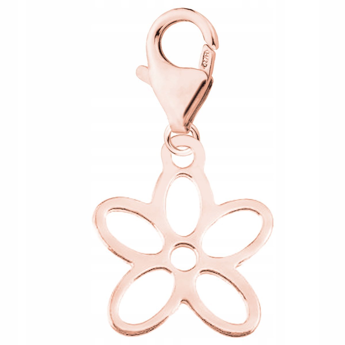 Zawieszka Kwiatek różowe złoto 925