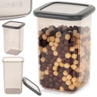 Pojemniki kuchenne - Pojemnik Kuchenny na Produkty Sypkie Żywność Kawę Cukier Sól Makaron 1,2L - miniaturka - grafika 1