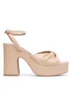 Sandały damskie - Nine West Sandały WFA2634-2 Beżowy - miniaturka - grafika 1