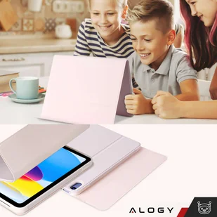 Etui ochronne z klawiatura bezprzewodowa Alogy Keyboard Case z miejscem na rysik do Apple iPad 10.9 2022 Różowe + Szkło - Części i akcesoria do laptopów - miniaturka - grafika 5