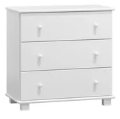 Komody - Komoda sosnowa drewniana 3s g47 biała - miniaturka - grafika 1