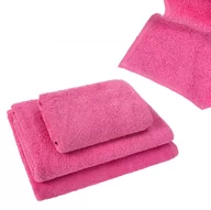 Ręczniki - Bawełniany Ręcznik Frotte 90x145 cm kąpielowy, plażowy Simple różowy 400g/m2 - miniaturka - grafika 1