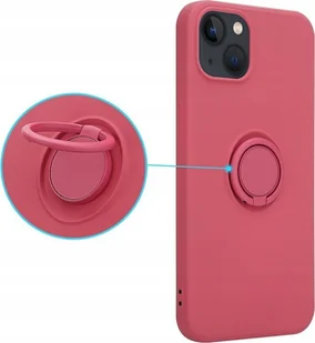 OEM Etui Silicon Ring do Iphone 12/12 PRO jasno czerwony - Etui i futerały do telefonów - miniaturka - grafika 1