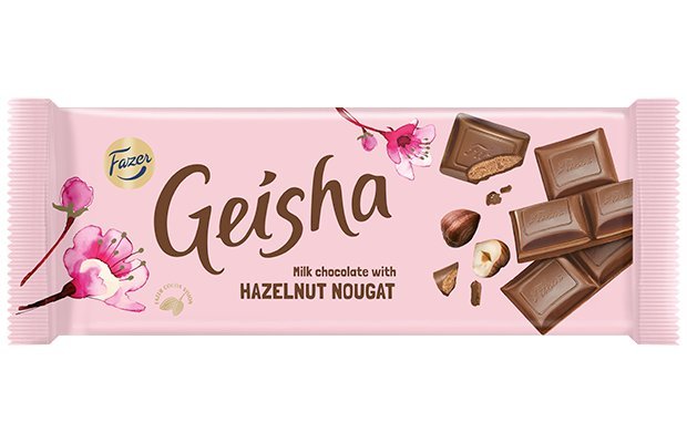 Fazer Geisha - czekolada mleczna z nadzieniem nugatowo-orzechowym 100g