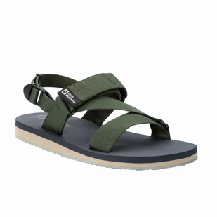 Sandały męskie Jack Wolfskin URBAN ENTDECKUNG BELT SANDAL M thyme green - 41 - Sandały męskie - miniaturka - grafika 1