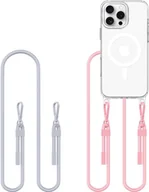 Etui i futerały do telefonów - Tech-Protect FlexAir Chain Magsafe do iPhone 16 Pro Max szary/różowy - miniaturka - grafika 1