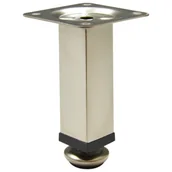 Zawiasy, okucia i inne akcesoria - Noga meblowa D-100 25 x 25 satyna STAHL - miniaturka - grafika 1