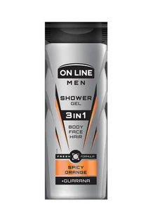 On Line Żel pod prysznic 3in1 Spicy Orange dla mężczyzn 400ml - Żele pod prysznic dla mężczyzn - miniaturka - grafika 1