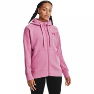 Bluzy sportowe damskie - Damska bluza treningowa UNDER ARMOUR Rival Fleece FZ Hoodie - miniaturka - grafika 1