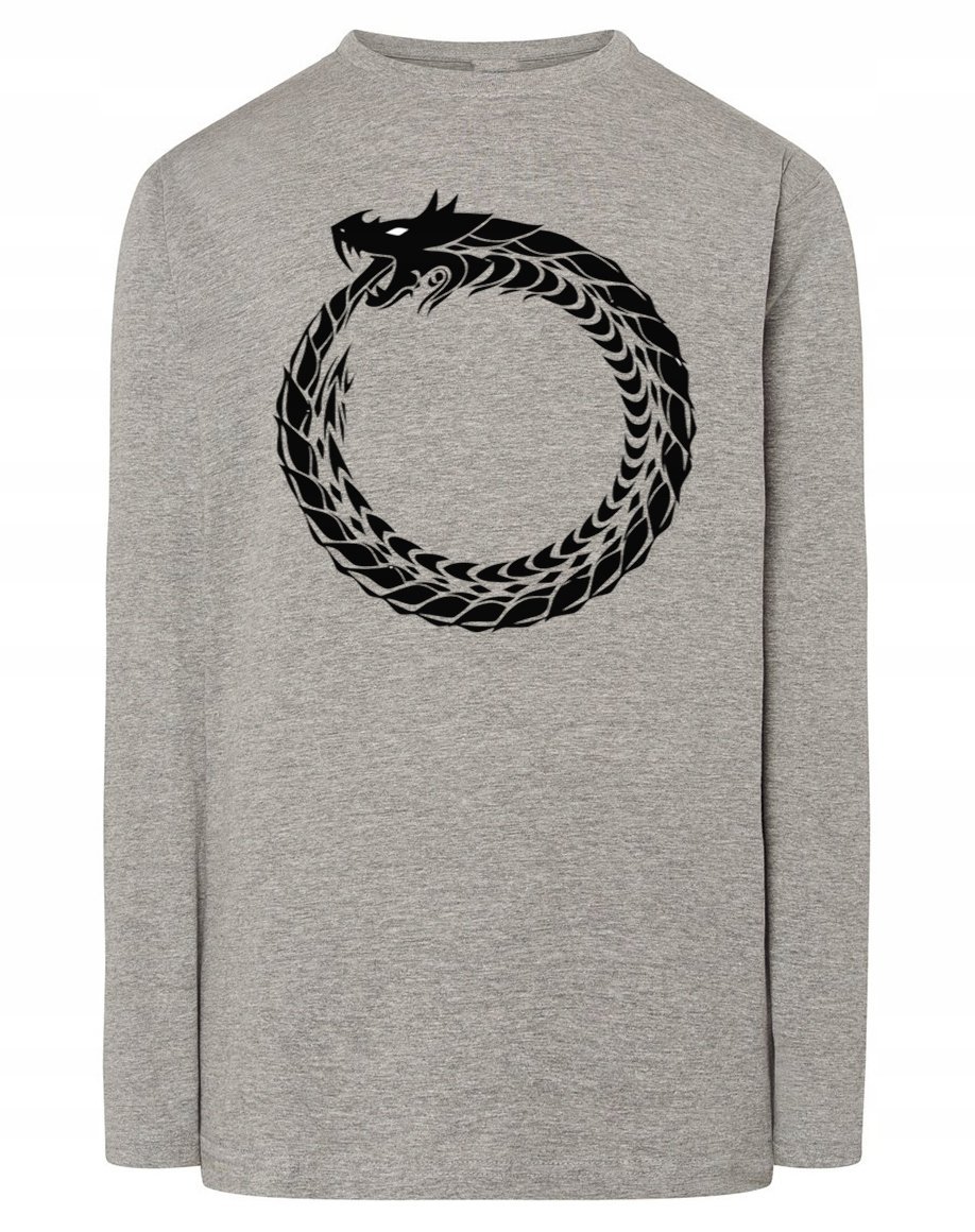 Longsleeve męski fajny nadruk SMOK r.4XL