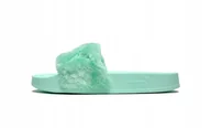 Klapki i japonki damskie - Klapki Damskie Zielone Puma Fur Slide 365772-01 r. 38 - miniaturka - grafika 1