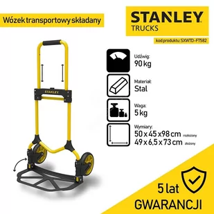 WÓZEK TRANSPORTOWY STALOWY SKŁADANY 90 KG - Wózki magazynowe - miniaturka - grafika 8