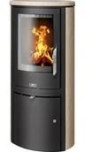 Piece wolnostojące - ABX Piec stalowy Reno wyłożenie wapień - miniaturka - grafika 1