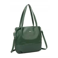 Torebki damskie - Torebka Damska Shopper na Ramię LUIGISANTO Zielona - miniaturka - grafika 1