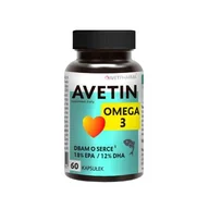 Witaminy i minerały - Avet Pharm, Omega 3, 60 kaps. - miniaturka - grafika 1