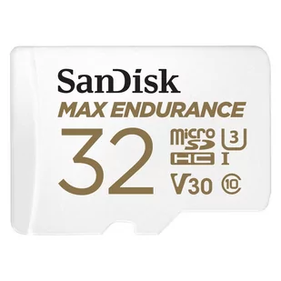 SANDISK Max Endurance, microSDHC, 32 GB + adapter SD - Karty pamięci - miniaturka - grafika 1