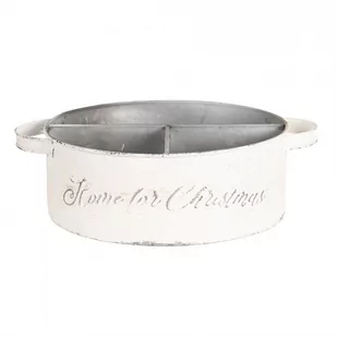 Clayre & Eef Taca w Stylu Prowansalskim z Przegródkami B 6Y3561 - Tace i patery - miniaturka - grafika 1