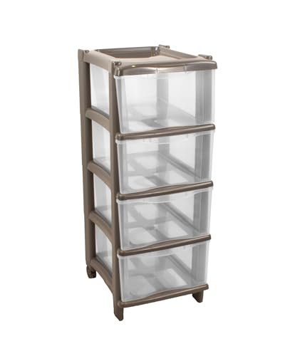 GIO'STYLE Essential Cassie, 4 szuflady, antracyt, wys. 76 cm, wyprodukowano we Włoszech