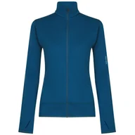 Bluzy sportowe damskie - Bluza damska Icebreaker Women Merino Blend 300 RealFleece™ Descender LS Zip Rozmiar: S / Kolor: niebieski - miniaturka - grafika 1