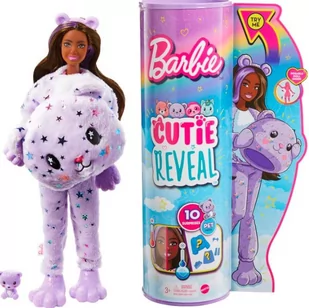 Lalka Barbie Cutie Reveal Miś Kraina Fantazji HJL57 - Lalki dla dziewczynek - miniaturka - grafika 2