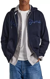 Pepe Jeans Męska bluza z kapturem Ryan, Niebieski (Dulwich), XL - Bluzy męskie - miniaturka - grafika 1