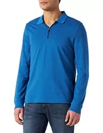 Koszulki męskie - Pierre Cardin Męska koszulka polo Langarm, Niebieski, XL - miniaturka - grafika 1