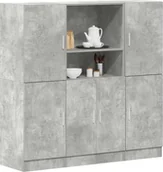 Szafki kuchenne - vidaXL Zestaw 3 szafek kuchennych, szarość betonu - miniaturka - grafika 1