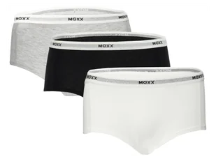 MEXX Majtki hipstery damskie z bawełną, 3 pary (Czarny/biały/szary, XL) - Majtki damskie - miniaturka - grafika 1