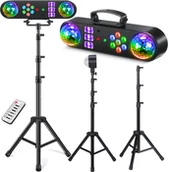 Lampy pozostałe - LIGHT4ME MAGIC BAR 2 multiefekt świetlny efekt par Magic Ball biały stroboskop UV 2x laser R/G pilot - miniaturka - grafika 1