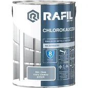 Farby wewnętrzne - Emalia Chlorokauczukowa Szary Ciemny RAL7046 5L Rafil - miniaturka - grafika 1