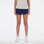 Spodenki damskie - Spodenki damskie New Balance WS41286NNY  granatowe - miniaturka - grafika 1