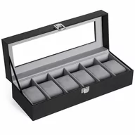 Pudełka i szkatułki - WATCHBOX/BLACK/6SLOTS - miniaturka - grafika 1