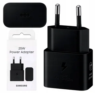 SZYBKA ŁADOWARKA SIECIOWA SAMSUNG SUPER FAST CHARGER 25W USB-C SAMA KOSTKA - Ładowarki do telefonów - miniaturka - grafika 1